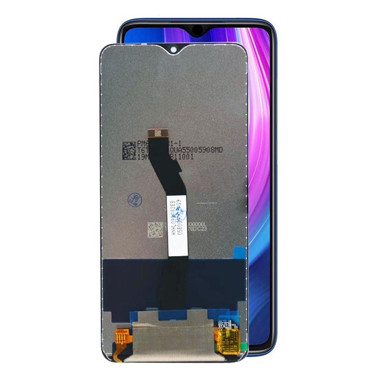 Xiaomi Redmi Note 8 Pro Lcd Ekran Dokunmatik Siyah Çıtasız Servis