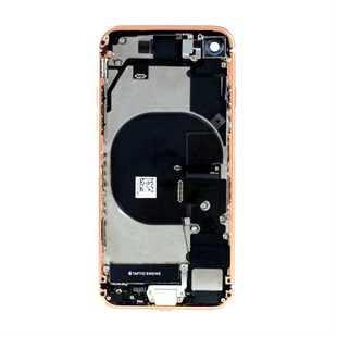  iPhone 8 Uyumlu Kasa Kapak Gold Dolu
