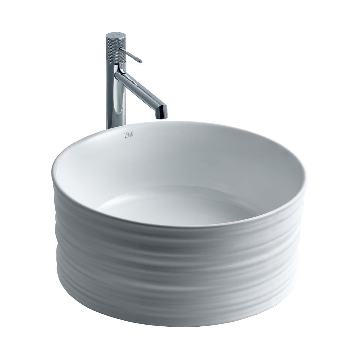 E-2104 Tezgah Üstü Porselen Lavabo