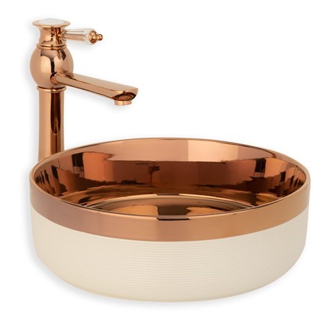 E-4000R Tezgah Üstü Porselen Lavabo