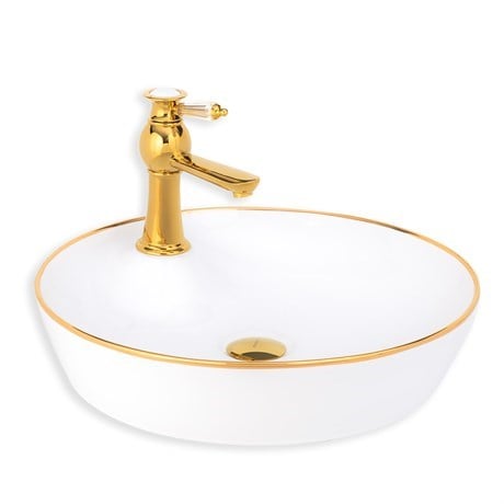 E-4044A Tezgah Üstü Porselen Lavabo