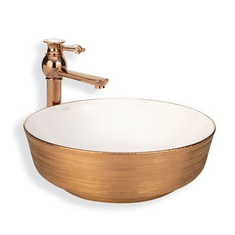 E-5004R Tezgah Üstü Porselen Lavabo