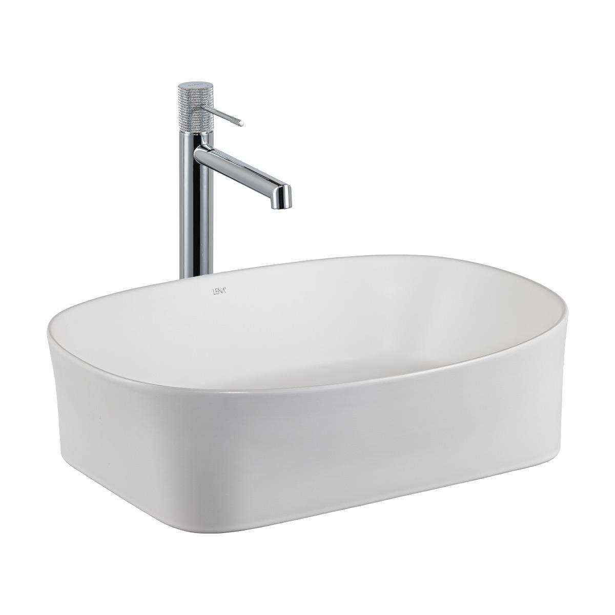 E-W1051MB Tezgah Üstü Lavabo Mat Beyaz