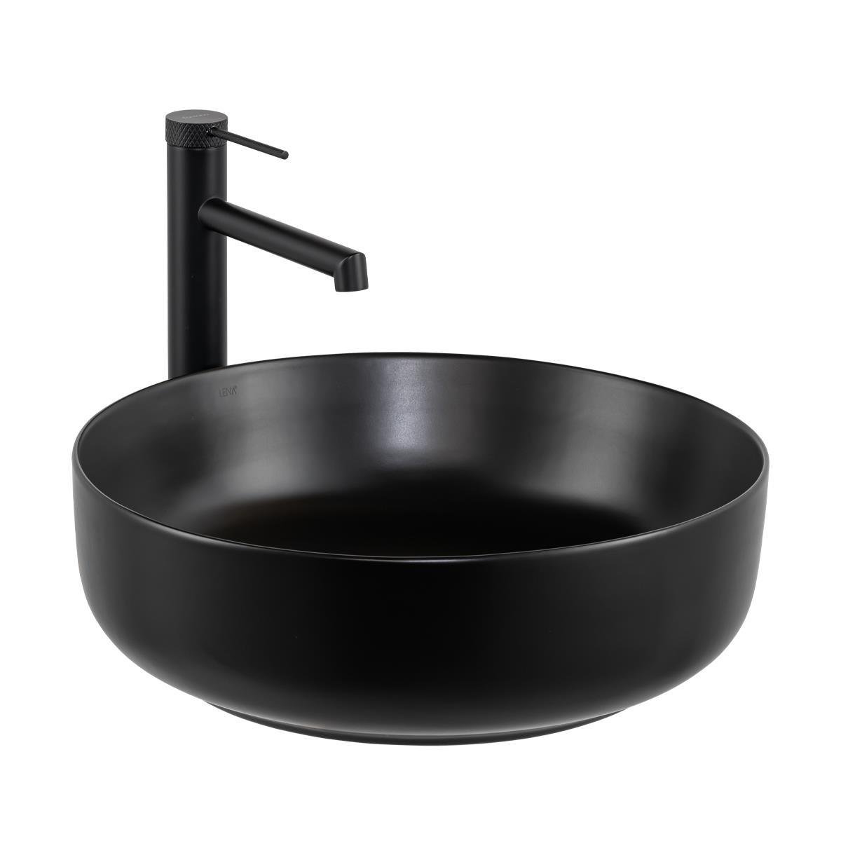 E-W1201MS Tezgah Üstü Lavabo Mat Siyah