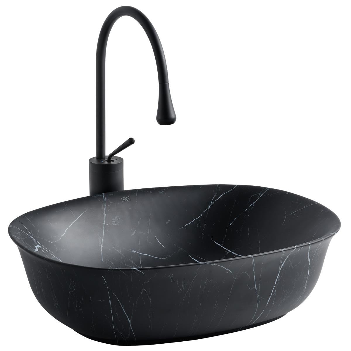EH-4600M5 SİYAH TEZGAH ÜSTÜ LAVABO