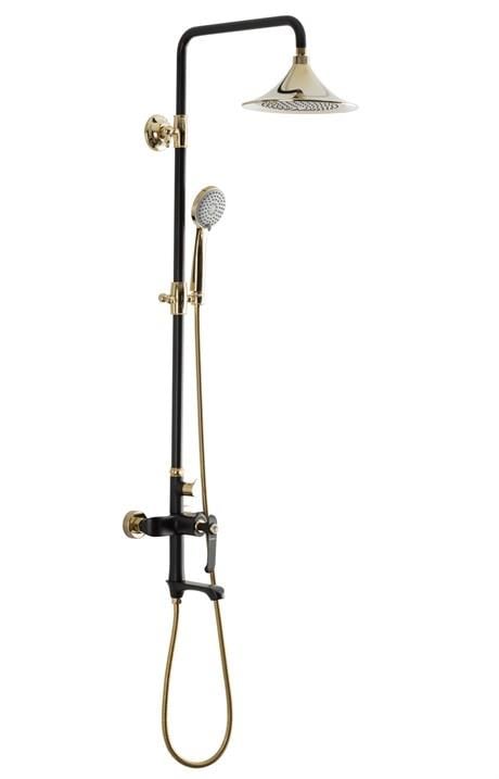 F-754 Siyah & Gold Duş Ünitesi
