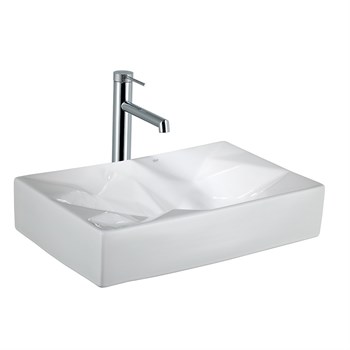 E-W2000 Tezgah Üstü Lavabo Parlak Beyaz