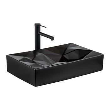 E-W2000MS Tezgah Üstü Lavabo Mat Siyah