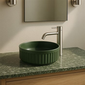 EY-4715MY Mat Yeşil Tezgah Üstü Lavabo