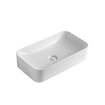 EY-4730MB Mat Beyaz Tezgah Üstü Lavabo