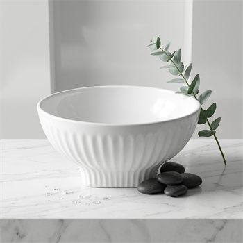 EY-4820 Parlak Beyaz Tezgah Üstü Lavabo