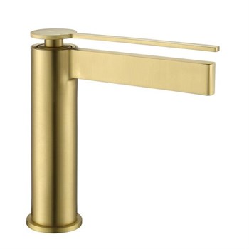 FJ-6012 Mat Fırçalanmış Altın Lavabo Bataryası