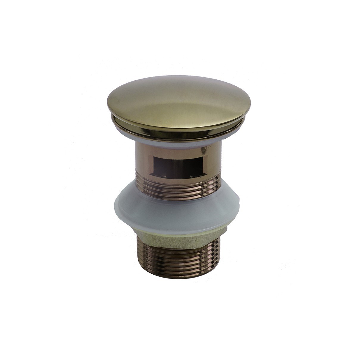 DR-02M Mat Gold Sifon Üst Takımı (Tahliye Delikli)