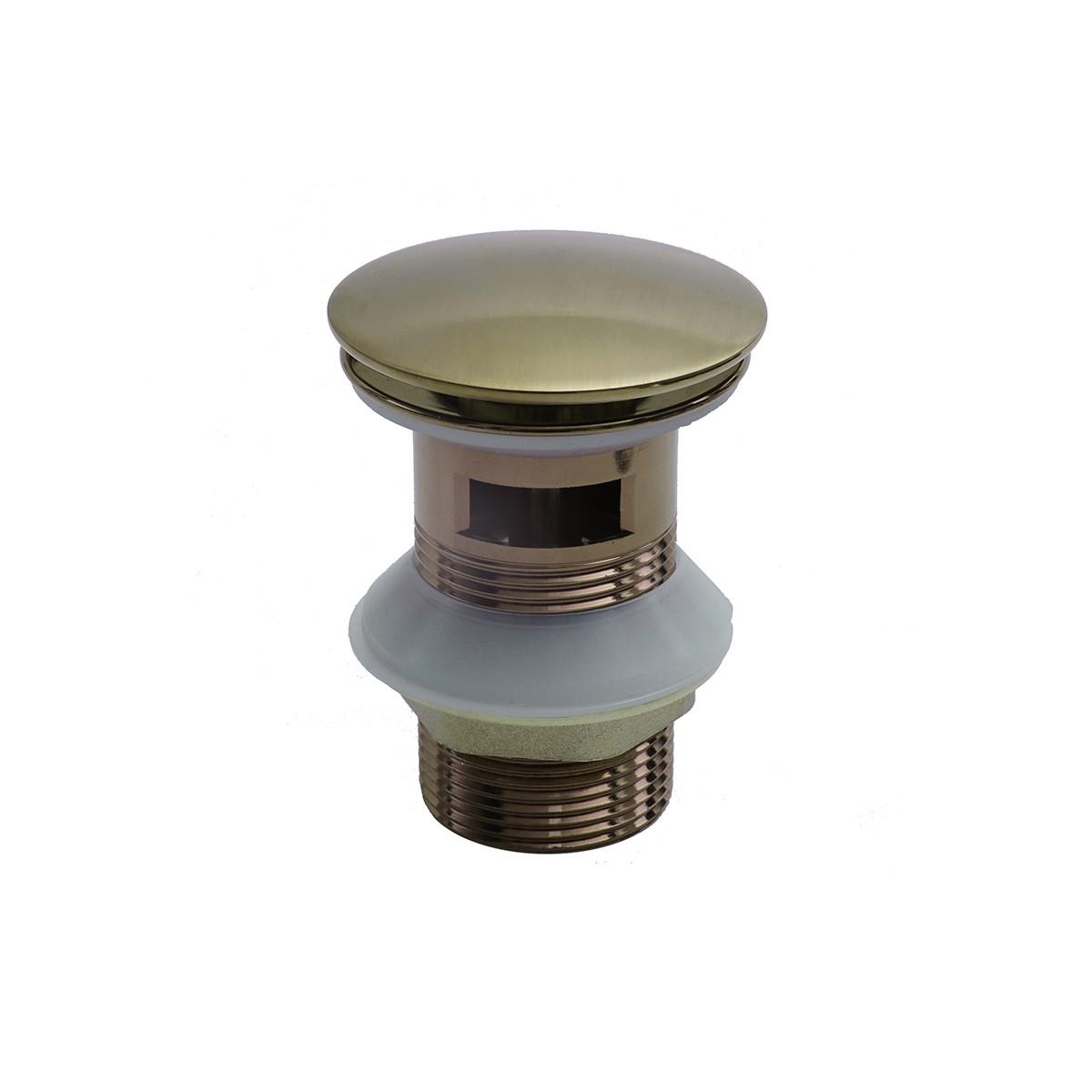 DR-02M Mat Gold Sifon Üst Takımı (Tahliye Delikli)