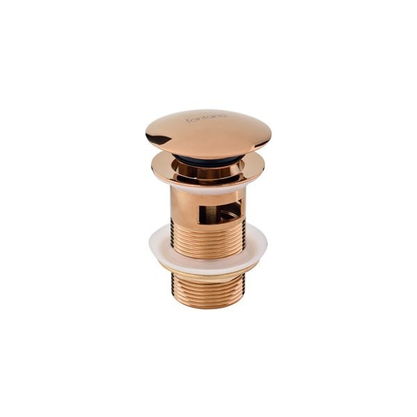DR-03 Rose Gold Sifon Üst Takımı (Tahliye Delikli)