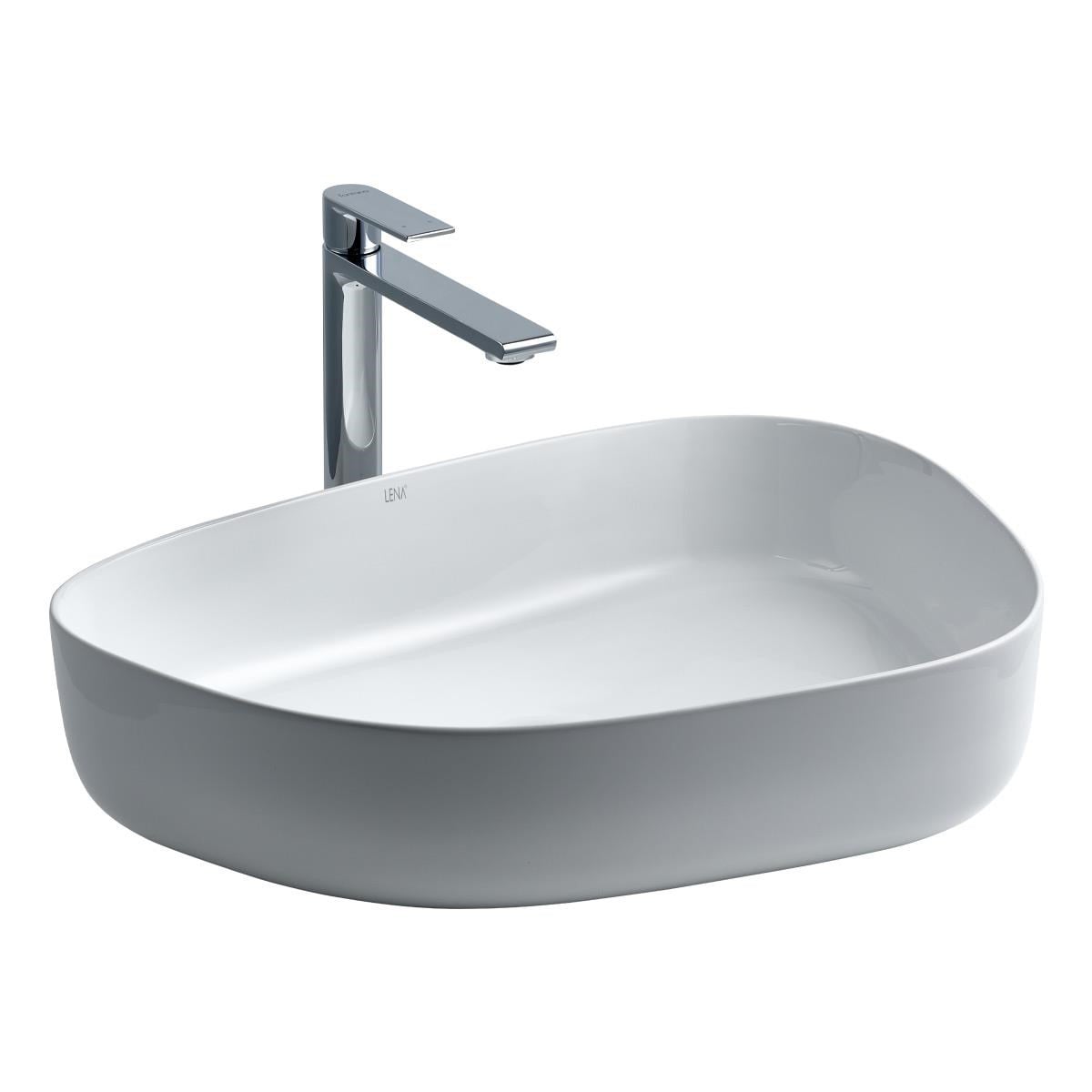 E-2107 Tezgah Üstü Porselen Lavabo