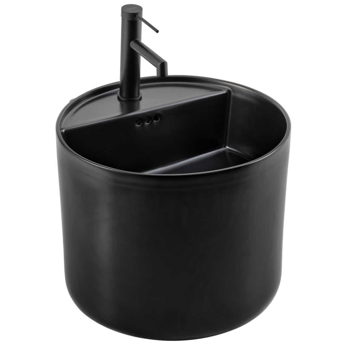 E-252SS Monoblok Lavabo Siyah