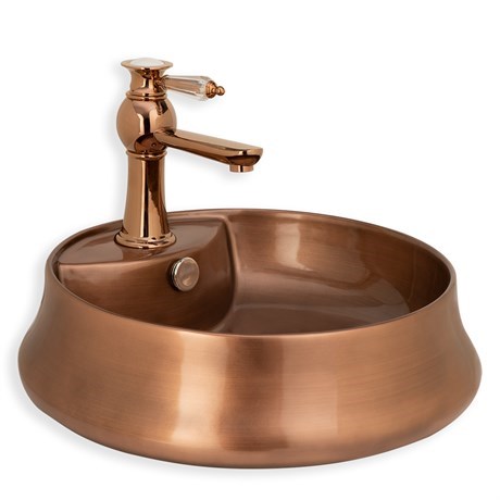 E-4045-4 Tezgah Üstü Porselen Lavabo