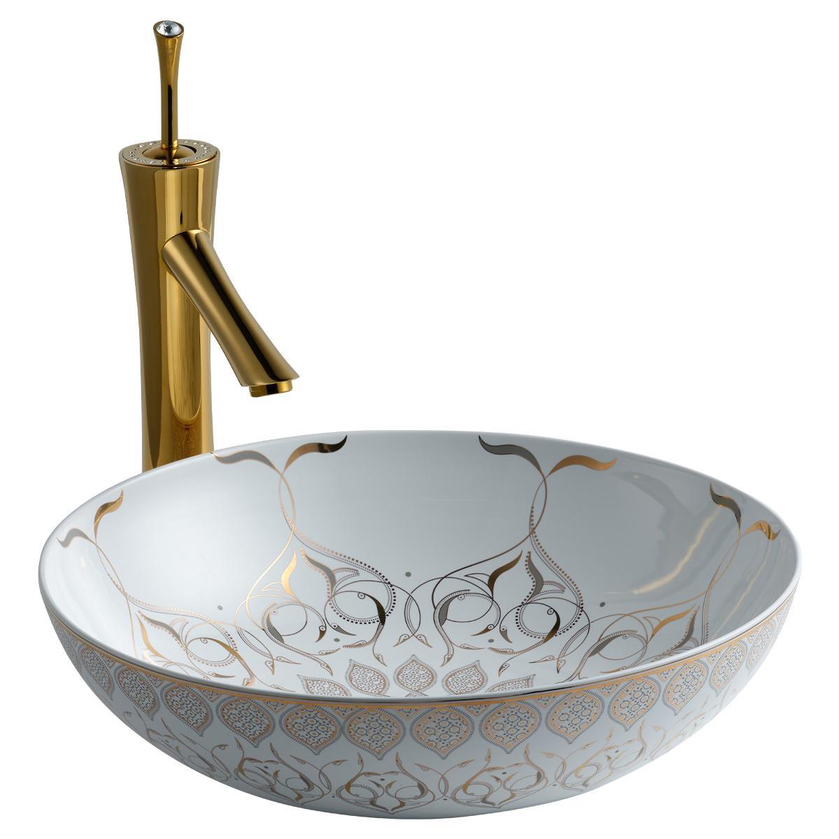 E-7032 Tezgah Üstü Lavabo Altın