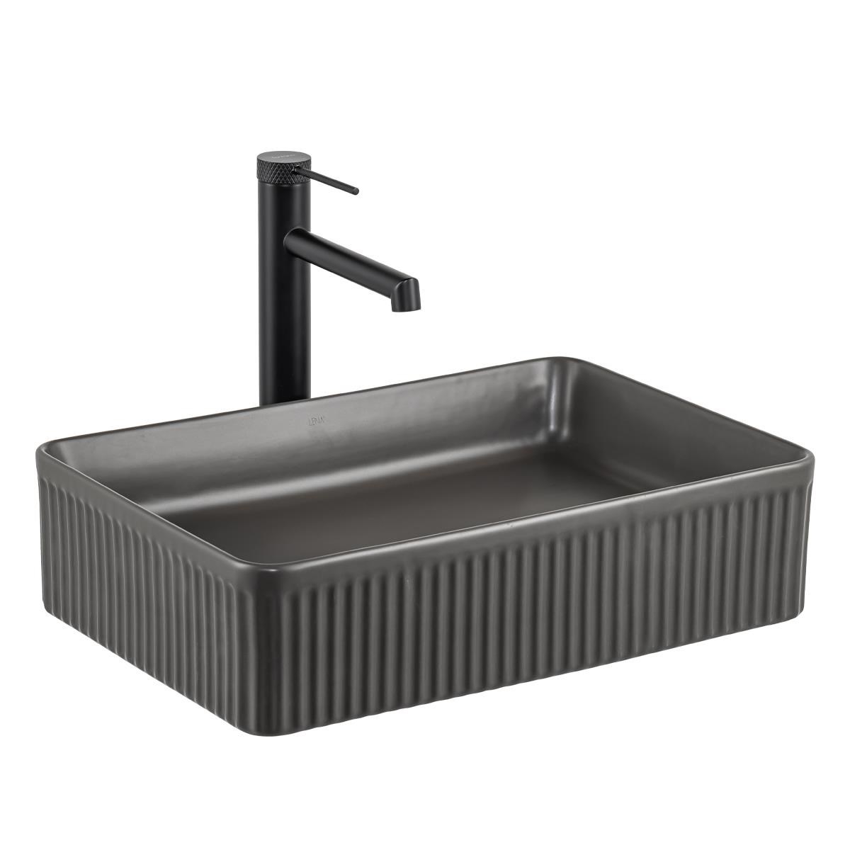 E-W1004MF Tezgah Üstü Lavabo Mat Füme