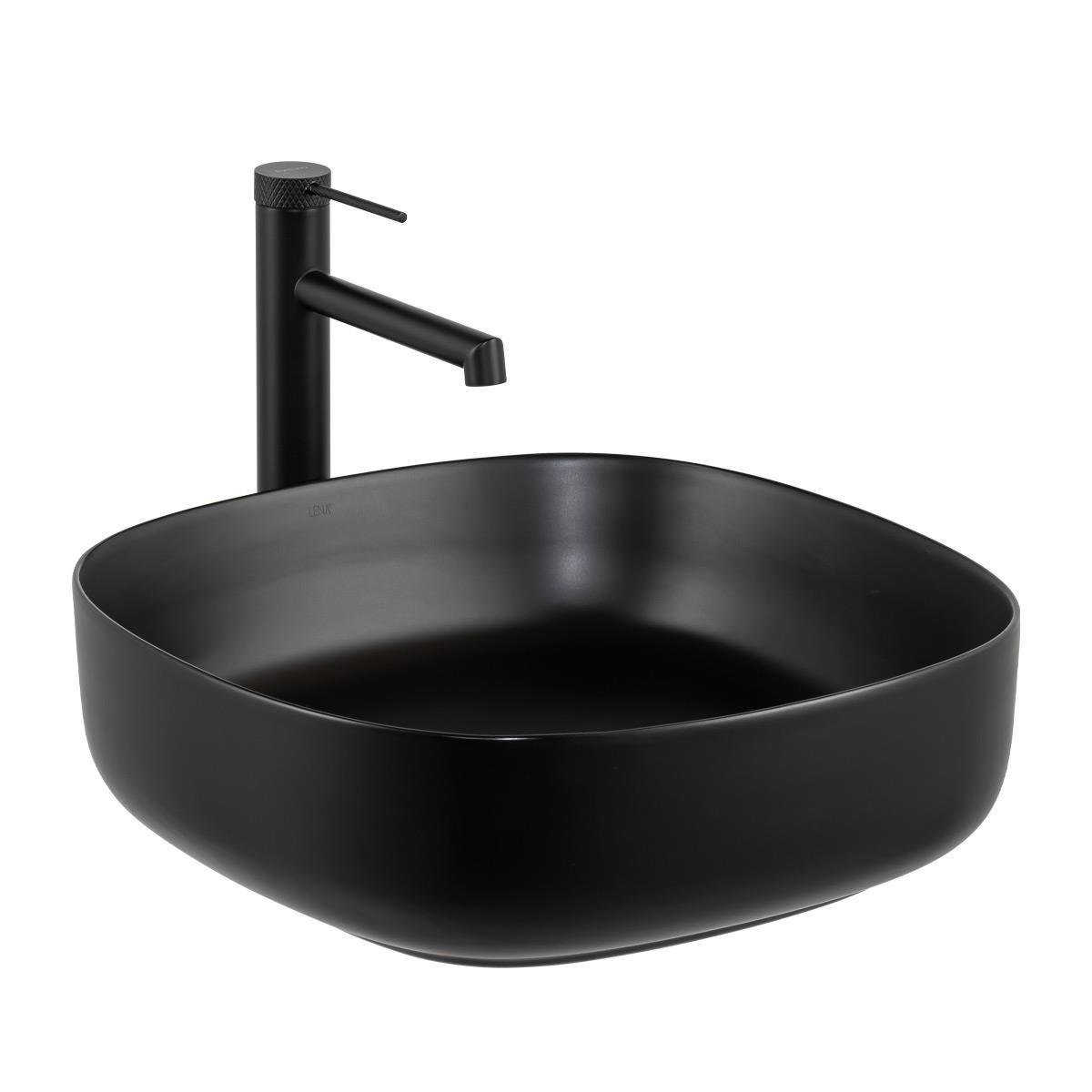 E-W1203MS Tezgah Üstü Lavabo Mat Siyah