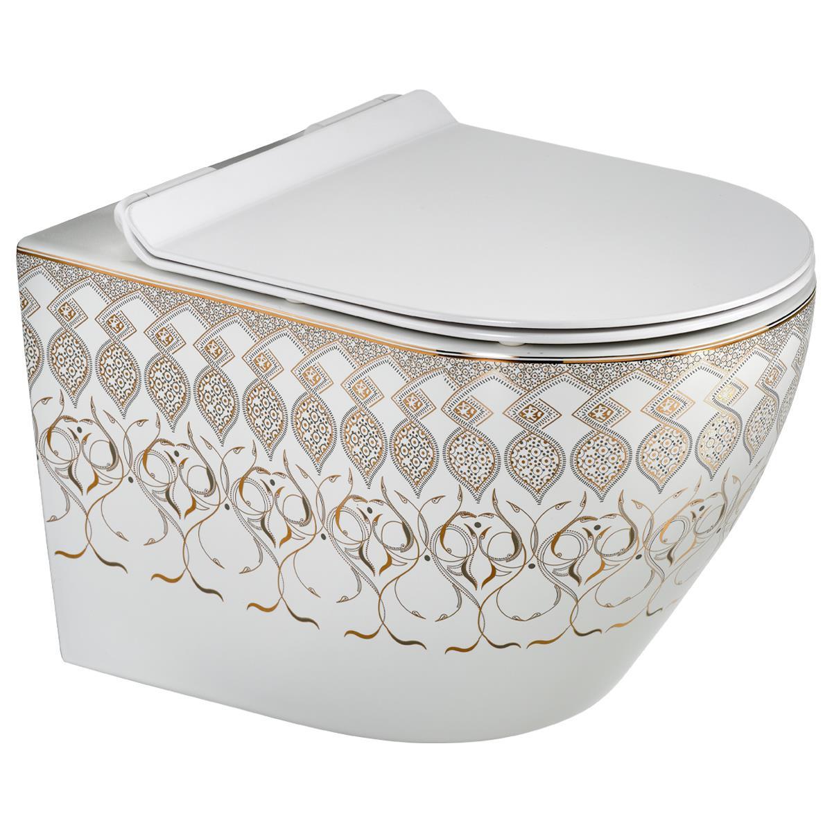 ET-Y7032BY Asma Klozet Beyaz & Altın