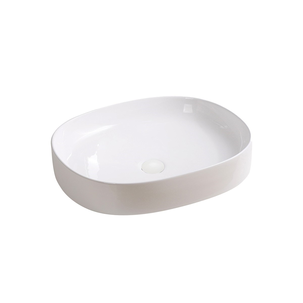 EY-4712 Tezgah Üstü Lavabo Parlak Beyaz
