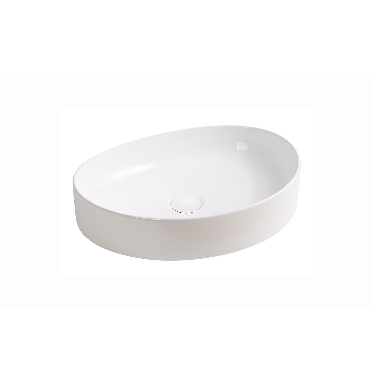 EY-4713 Tezgah Üstü Lavabo Parlak Beyaz