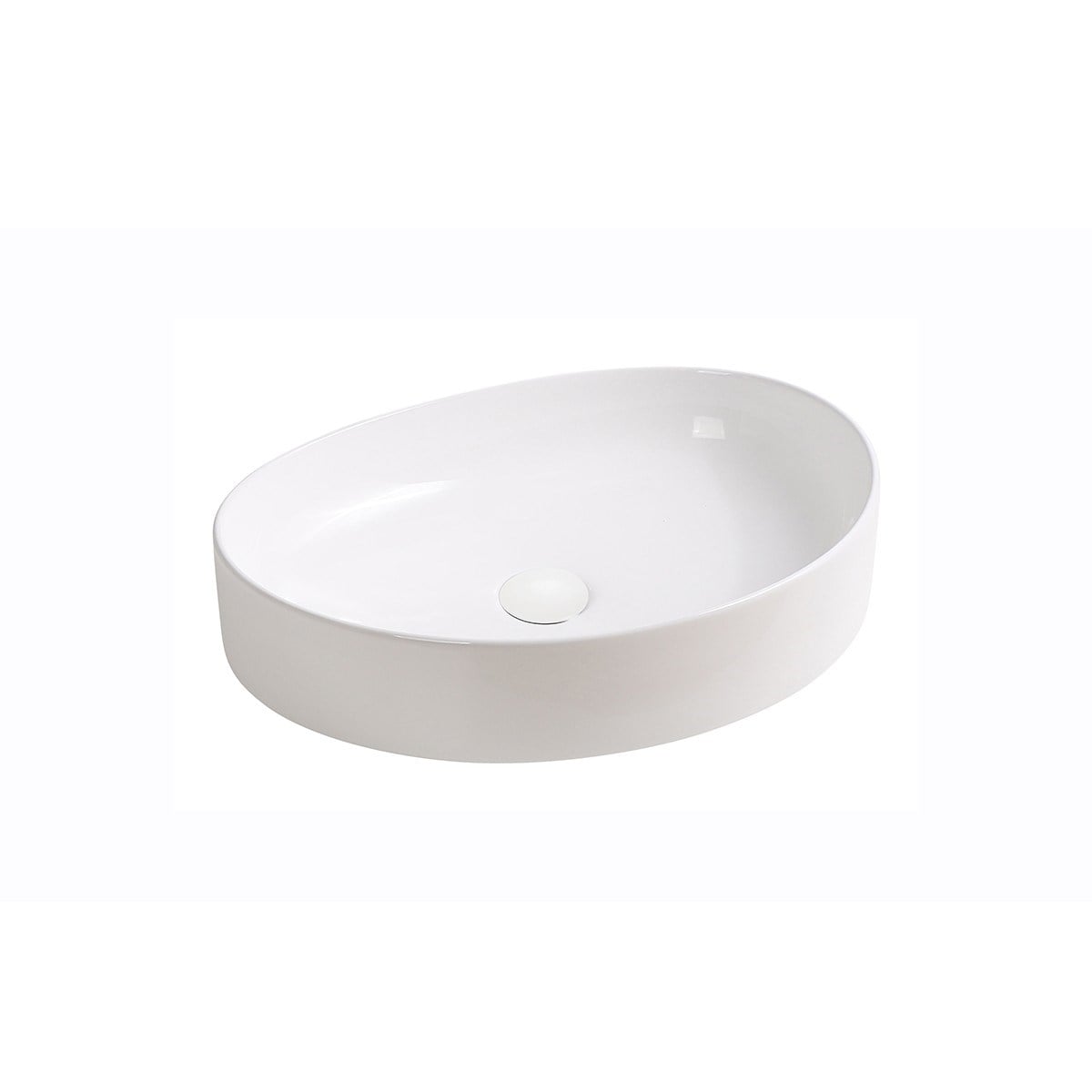 EY-4713 Tezgah Üstü Lavabo Parlak Beyaz