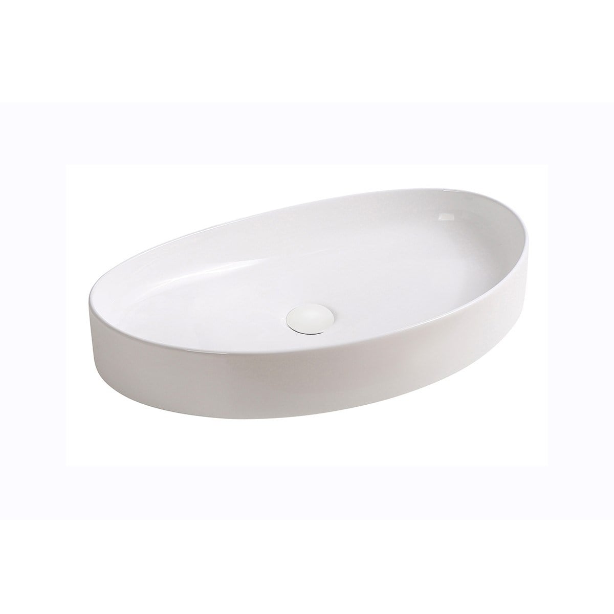 EY-4714 Tezgah Üstü Lavabo Parlak Beyaz