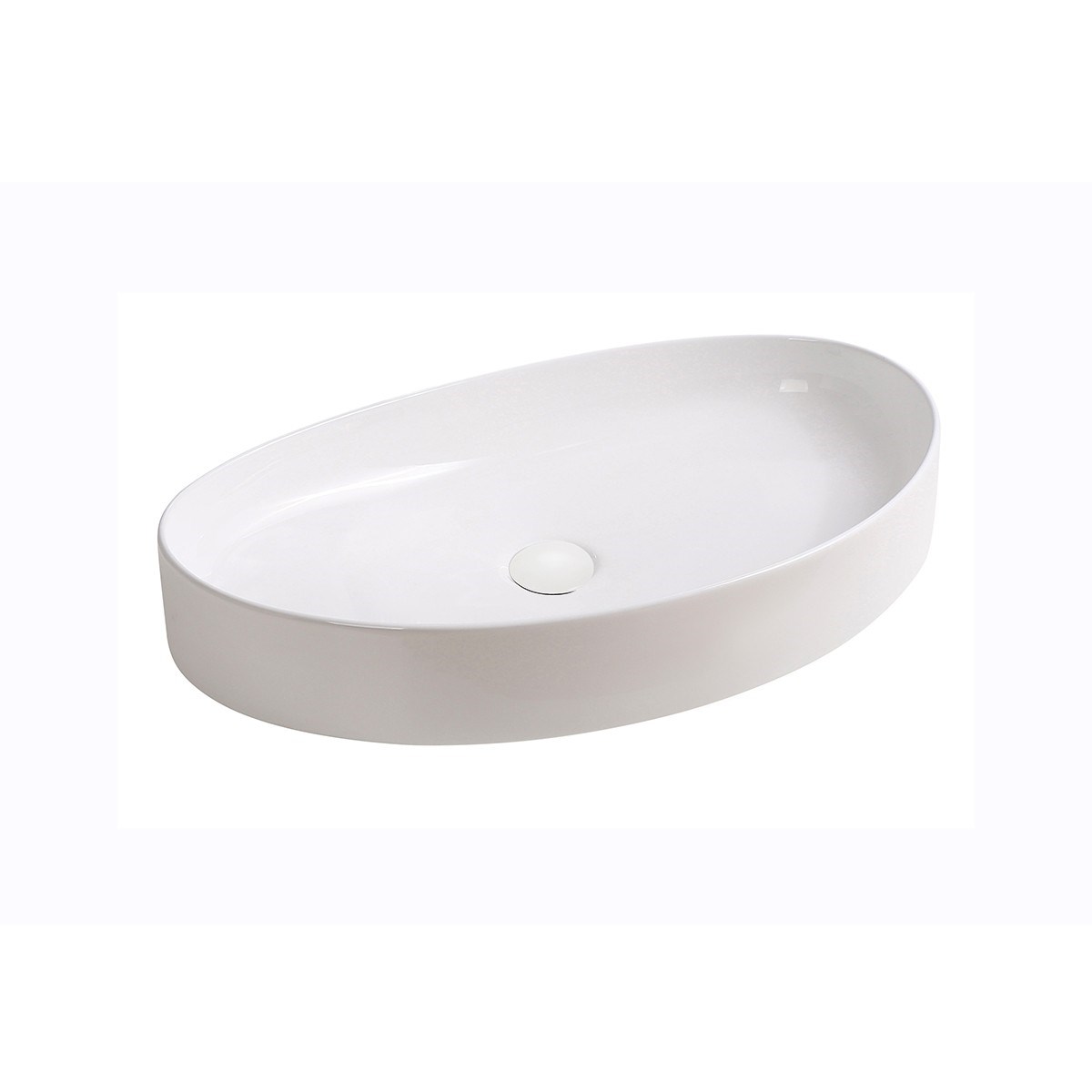 EY-4714 Tezgah Üstü Lavabo Parlak Beyaz