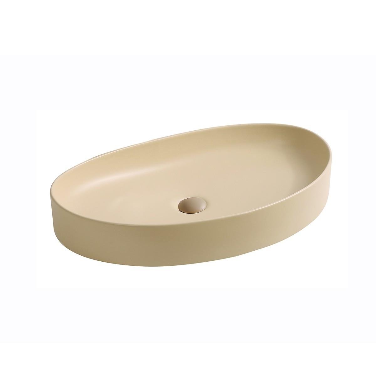 EY-4714MK Tezgah Üstü Lavabo Mat Krem