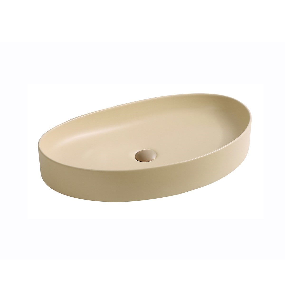 EY-4714MK Tezgah Üstü Lavabo Mat Krem
