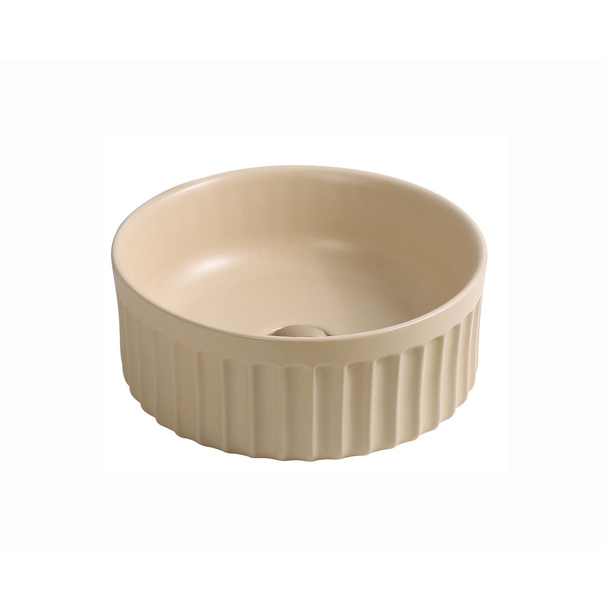 EY-4715MK Mat Krem Tezgah Üstü Lavabo