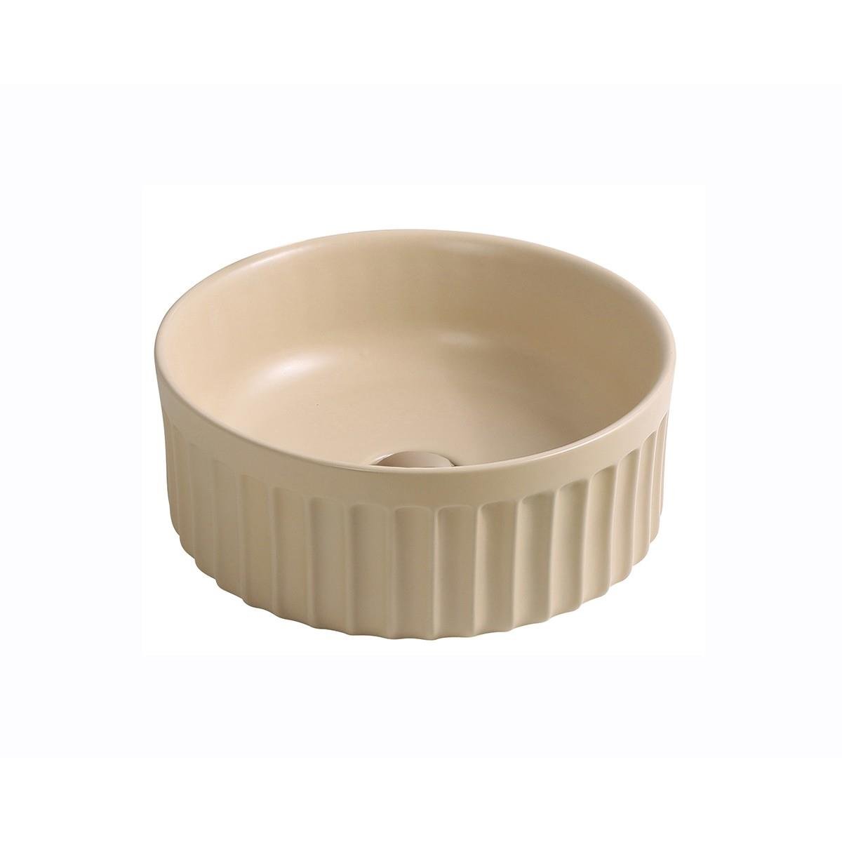 EY-4715MK Mat Krem Tezgah Üstü Lavabo