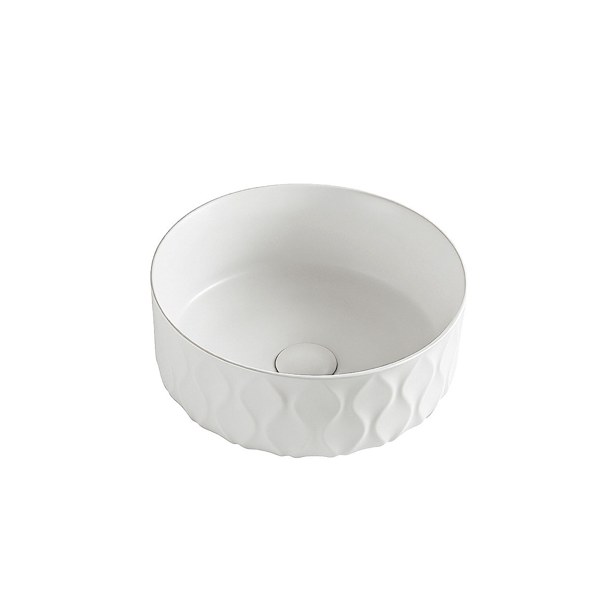 EY-4750MB Mat Beyaz Tezgah Üstü Lavabo
