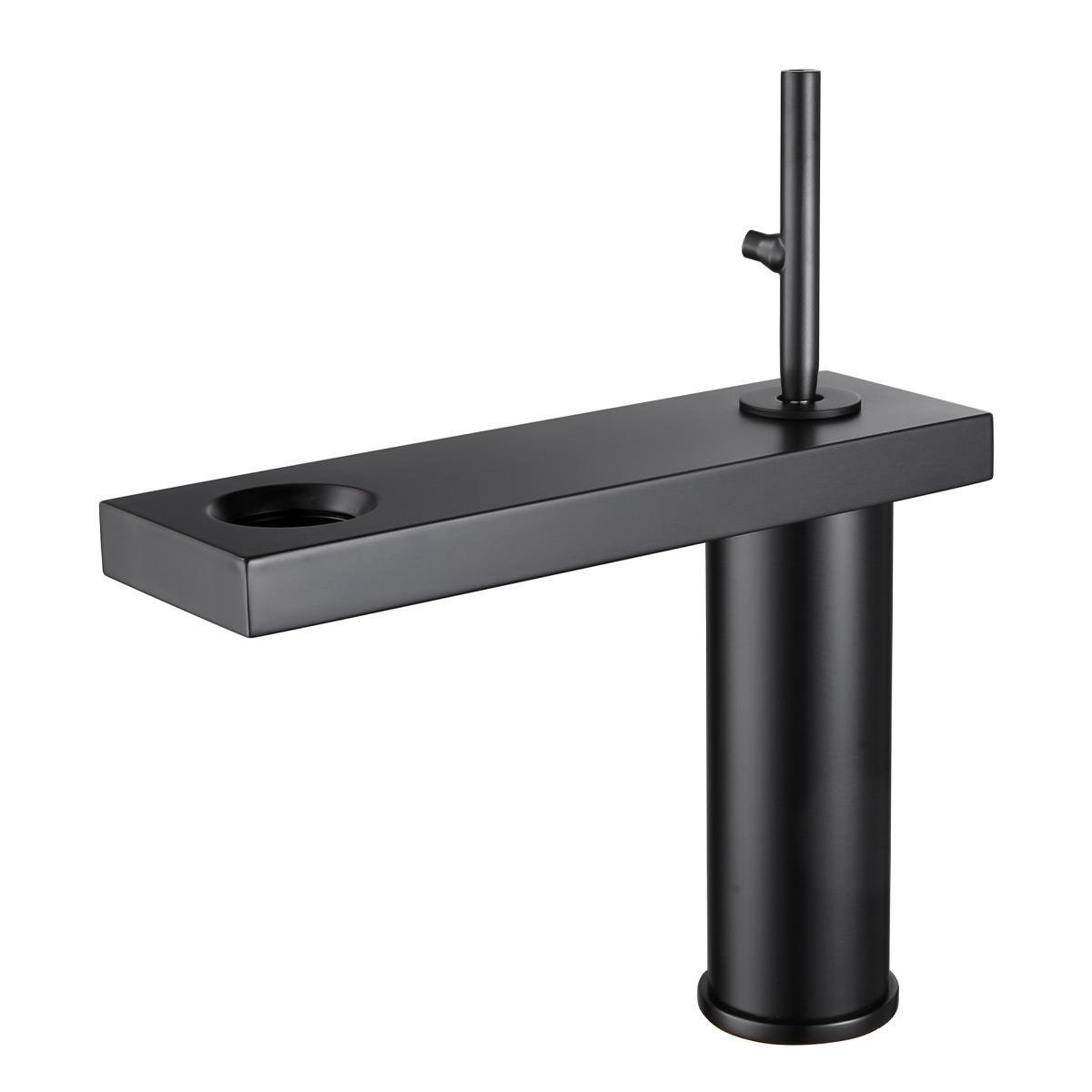 FA-8015 Mat Siyah Lavabo Bataryası