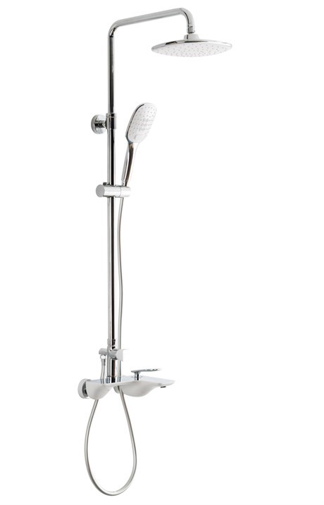 FG-1554 Krom & Beyaz Duş Ünitesi