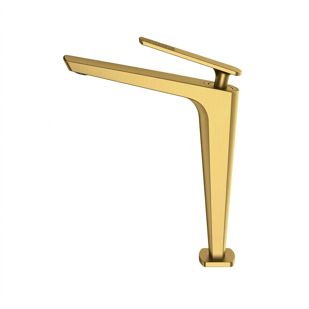 FG-4122 Mat Altın Yüksek Lavabo Bataryası