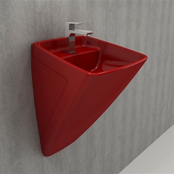 Firenze Monoblok Lavabo (Kırmızı)