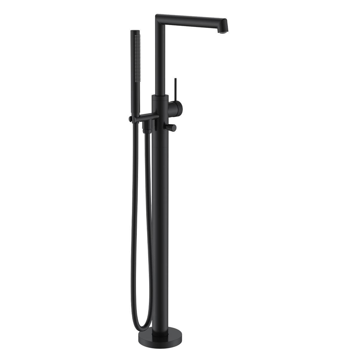 FJ-9115 Mat Siyah Ayaklı Küvet Bataryası