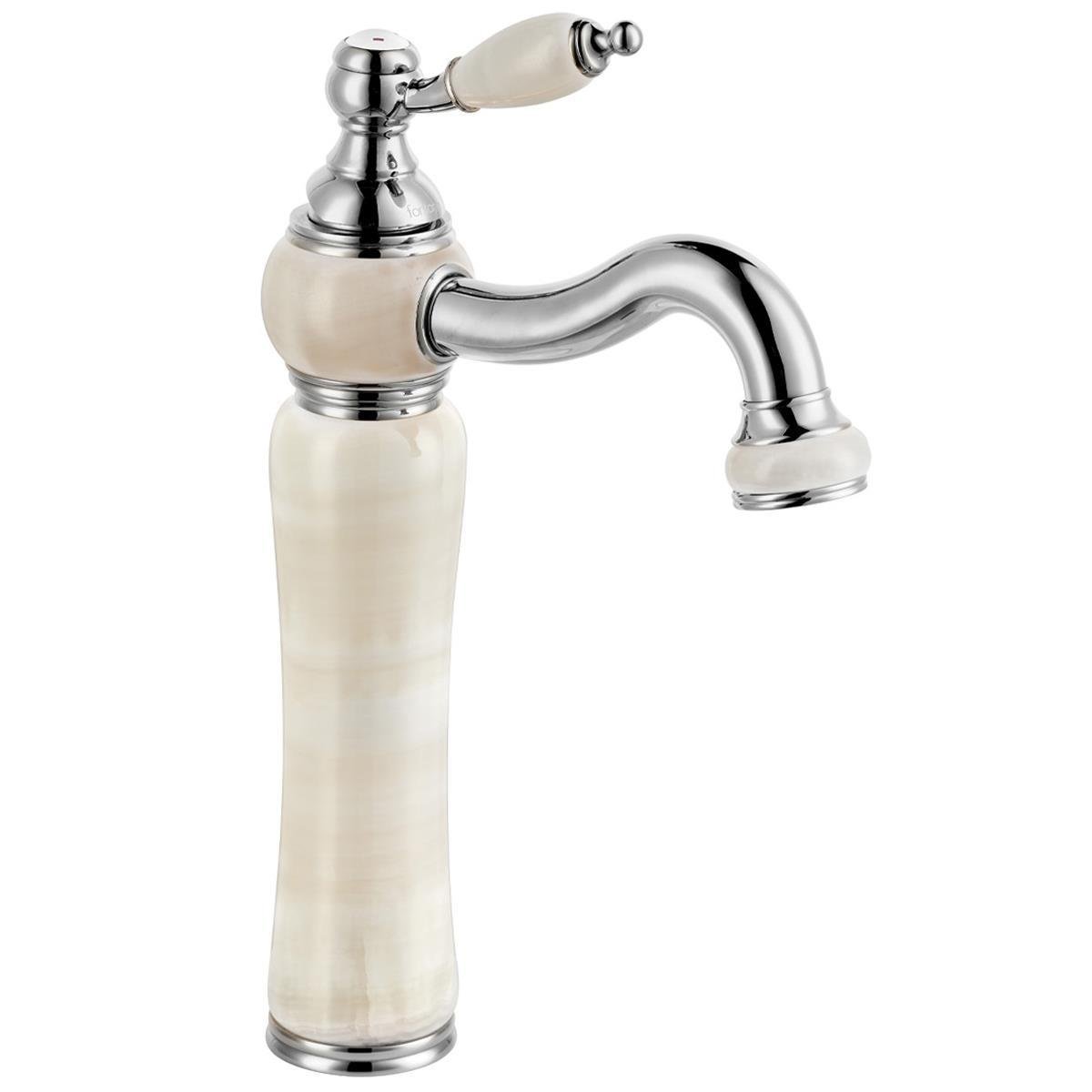 FL-0021 Krom & Mermer Lavabo Bataryası