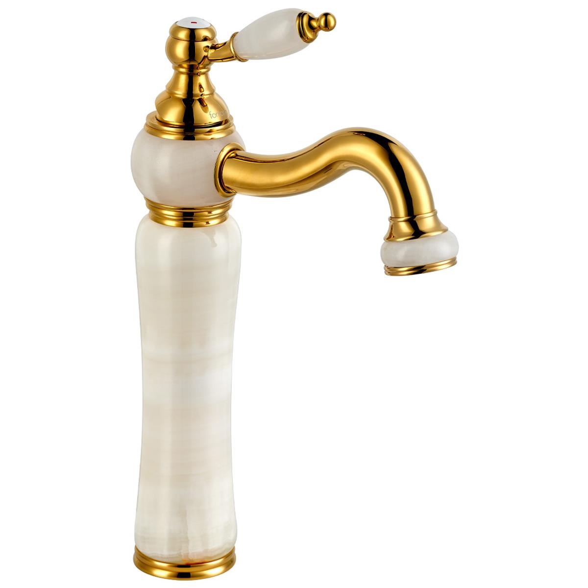 FL-0022 Gold & Mermer Lavabo Bataryası