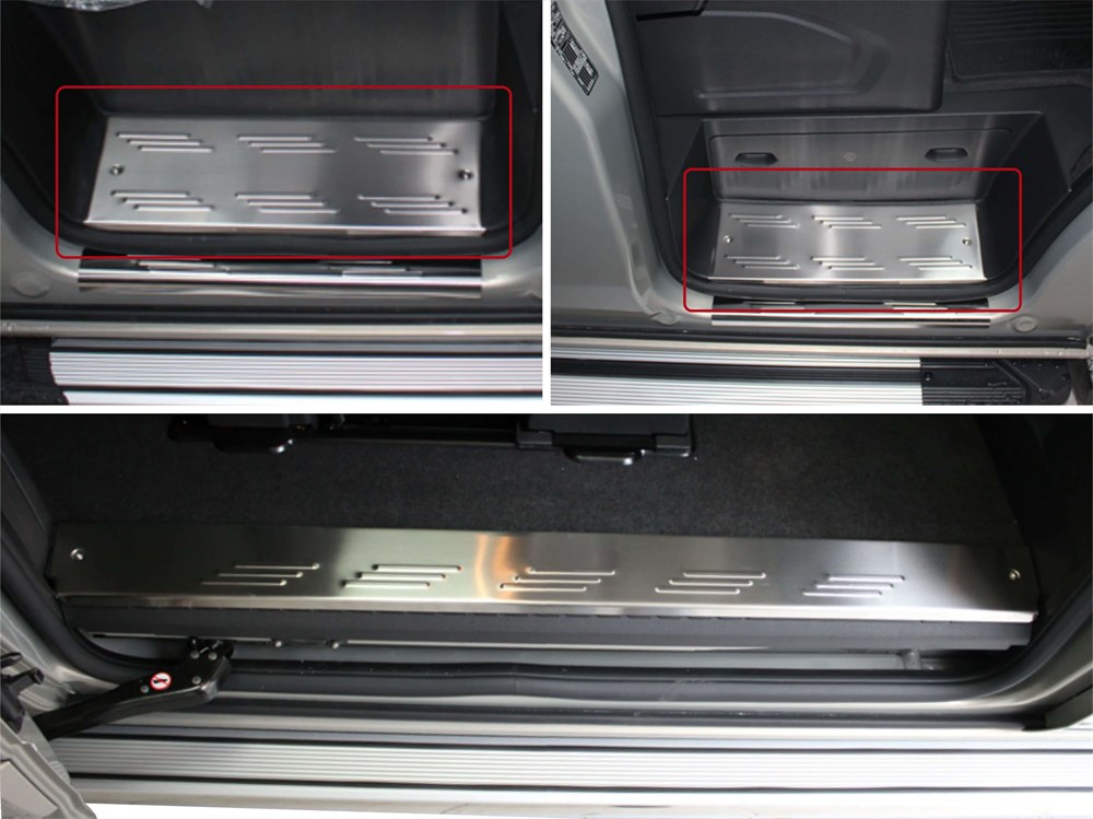 Ford Custom İç Kapı Eşiği 3 Prç Krom 2018 ve Sonrası, Ford Custom İç Kapı Eşiği 3 Prç Krom 2018 ve Sonrası