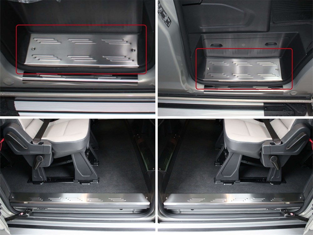 Ford Custom İç Kapı Eşiği 4 Prç Krom 2018 ve Sonrası, Ford Custom İç Kapı Eşiği 4 Prç Krom 2018 ve Sonrası