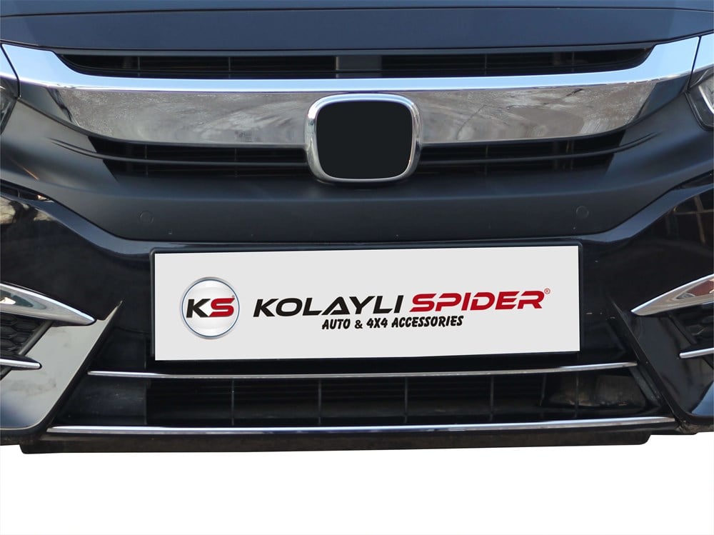 Honda Civic 10 Ön Tampon Çıtası 2 Prç P.Çelik 2016 ve Sonrası, 