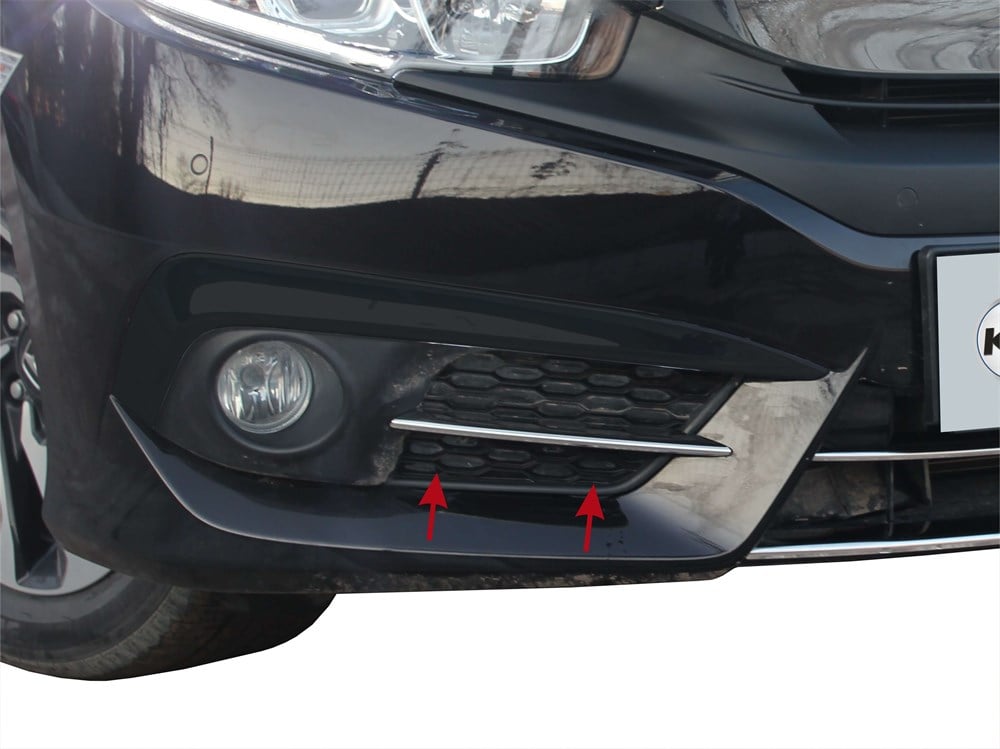 Honda Civic 10 Sis Farı Çıtası 2 Prç. P. Çelik 2016 ve Sonrası, 