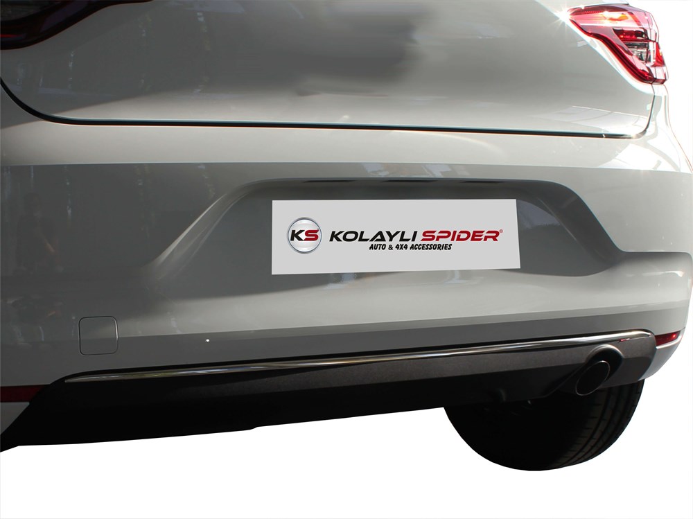 Renault Clio 5 Arka Tampon Çıtası Krom 2019 ve Sonrası , Renault Clio 5 Arka Tampon Çıtası Krom 2019 ve Sonrası 