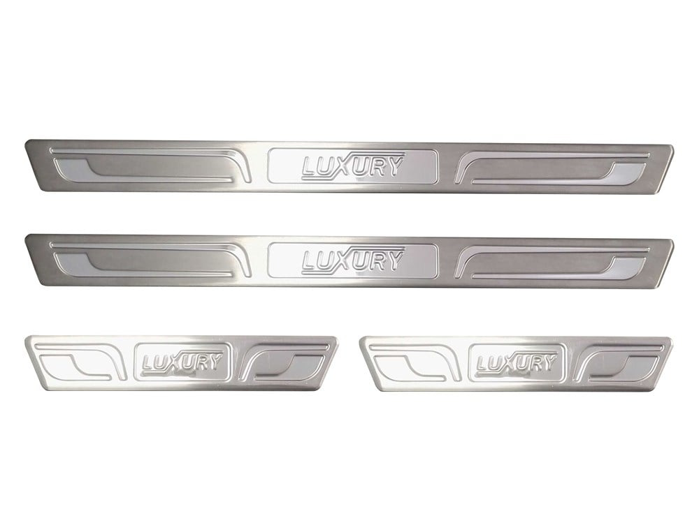 Skoda Super B8 Luxury Kapı Eşiği 4 Prç Krom 2015 ve Sonrası, Skoda Super B8 Luxury Kapı Eşiği 4 Prç Krom 2015 ve Sonrası