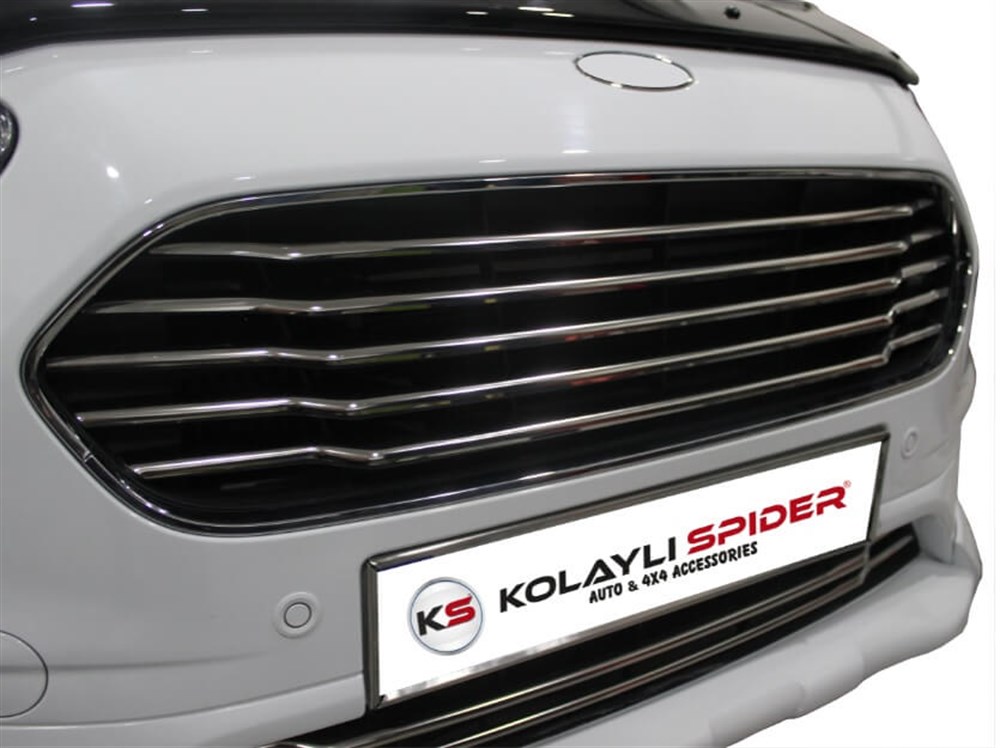 Ford Courier Ön Panjur 5 Prç Krom 2017 ve Sonrası, 